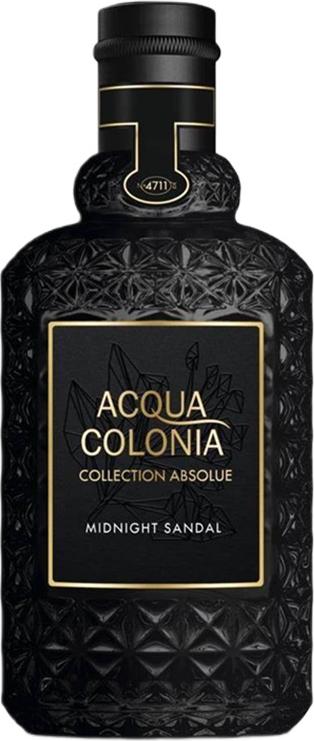 Flacon wody perfumowanej 4711 Acqua Colonia Midnight Sandal 100ml z orientalnymi nutami sandału dla kobiet i mężczyzn na białym tle