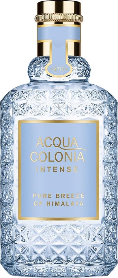 Flacon wody kolońskiej 4711 Acqua Colonia Intense Pure Breeze of Himalaya 50ml w eleganckim opakowaniu na białym tle