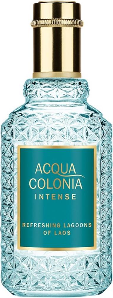 Flacon wody kolońskiej 4711 Acqua Colonia Intense Refreshing Lagoons of Laos 50ml z opakowaniem na białym tle - perfumy unisex