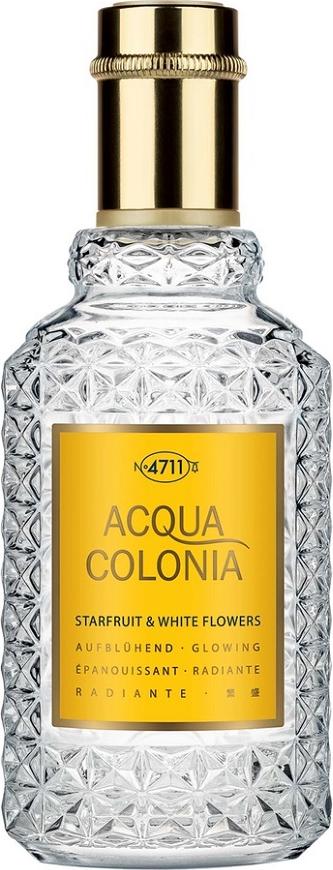 Flacon wody kolońskiej 4711 Acqua Colonia Starfruit & White Flowers 50ml z opakowaniem, perfumy unisex o zapachu karamboli i kwiatów