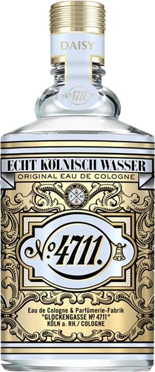 Flacon wody kolońskiej 4711 Floral Collection Daisy 100ml z delikatnym kwiatowym zapachem stokrotki dla kobiet na białym tle