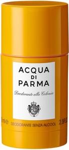 Dezodorant w sztyfcie ACQUA DI PARMA Colonia Deo Stick na białym tle, eleganckie opakowanie włoskiej marki perfum premium z charakterystycznym logo
