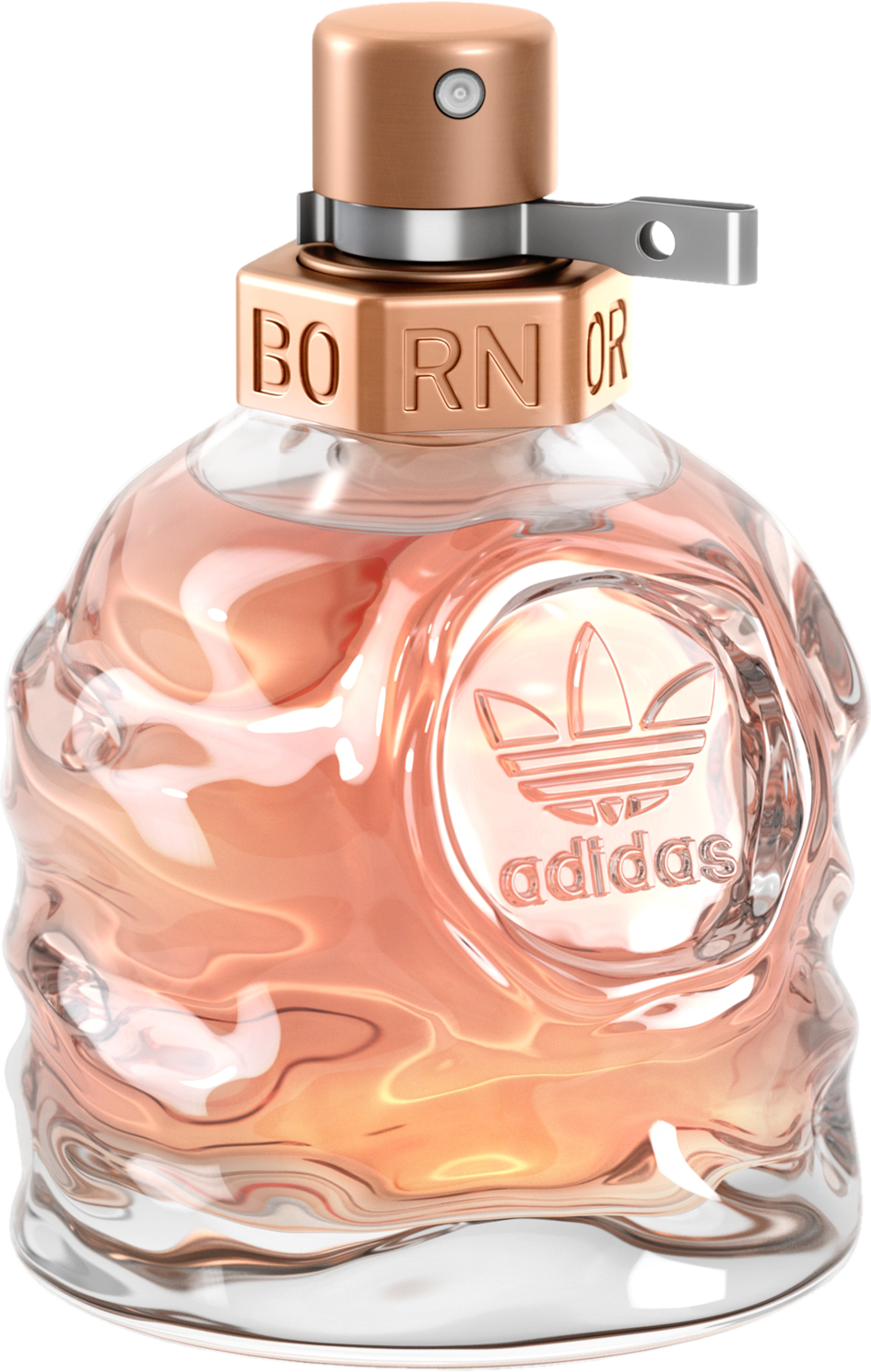 Flacon wody perfumowanej Adidas Born Original for Her 30ml z eleganckim opakowaniem marki Adidas na białym tle w sklepie internetowym
