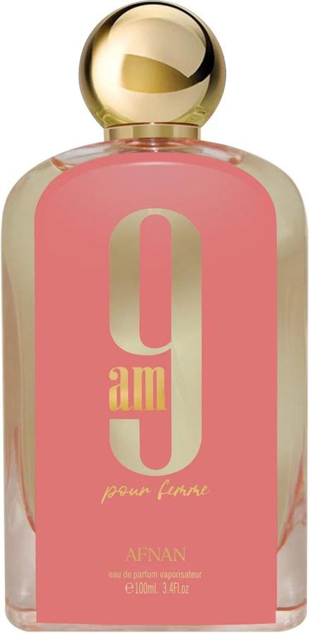 Flacon perfum Afnan 9 AM pour Femme woda perfumowana 100ml dla kobiet - eleganckie opakowanie orientalnych perfum damskich marki Afnan