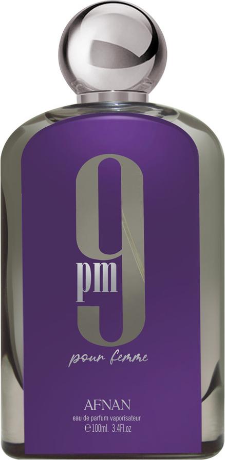 Flacon wody perfumowanej Afnan 9 PM pour Femme 100ml w eleganckim opakowaniu - orientalno-kwiatowe perfumy damskie marki Afnan