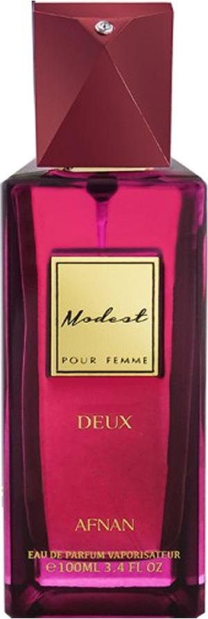 Afnan Modest Deux woda perfumowana 100ml w designerskim flakonie - eleganckie perfumy marki Afnan o zmysłowym aromacie i długotrwałej projekcji