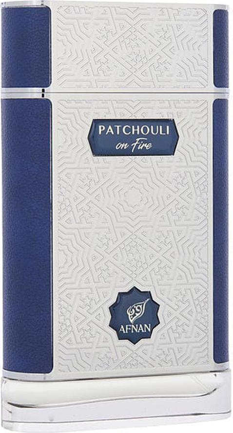 Flacon perfum Afnan Patchouli On Fire woda perfumowana 80ml - luksusowe arabskie perfumy unisex w eleganckim opakowaniu z logo marki Afnan