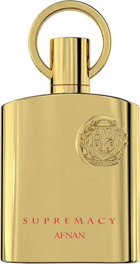 Afnan Supremacy Gold woda perfumowana 100ml w eleganckim złotym flakonie - orientalny unisex zapach z nutami oud i bursztynu