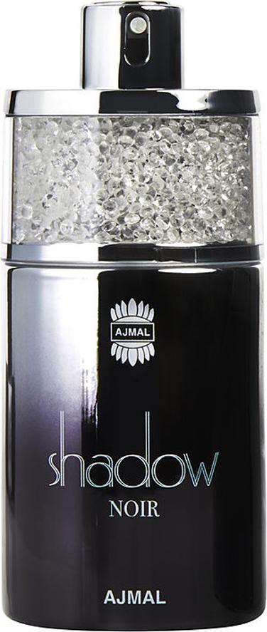 Flacon perfum Ajmal Shadow Noir woda perfumowana damska 75ml na białym tle - elegancka butelka z orientalnym zapachem kwiatowym