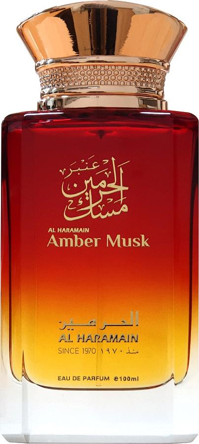 Flacon wody perfumowanej Al Haramain Amber Musk 100ml - orientalne perfumy unisex z bursztynem i piżmem w eleganckim opakowaniu marki