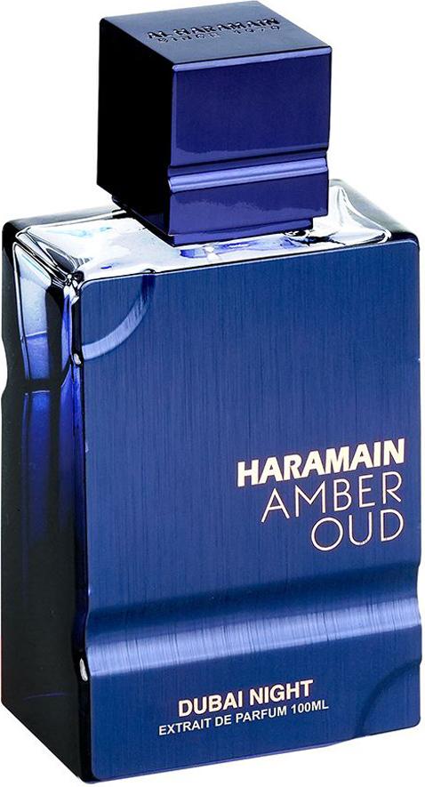 Flacon ekstraktu perfum Al Haramain Amber Oud Night Dubai 100ml w eleganckim opakowaniu, orientalne perfumy męskie z bursztynem i oud