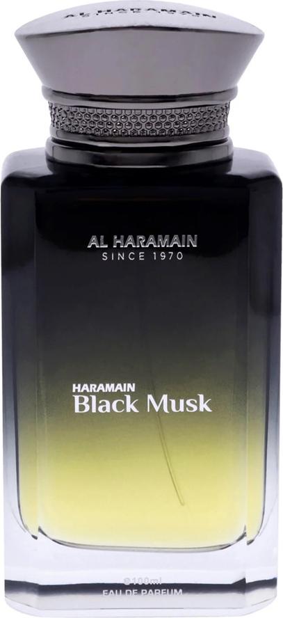 Flacon wody perfumowanej Al Haramain Black Musk 100ml - orientalne perfumy unisex z szafranem, oud i piżmem w eleganckim opakowaniu