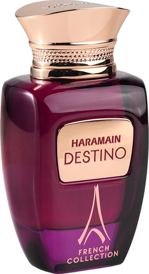 Al Haramain Destino woda perfumowana 100ml w eleganckim fiolkowym flakonie - orientalne perfumy unisex dla kobiet i mężczyzn