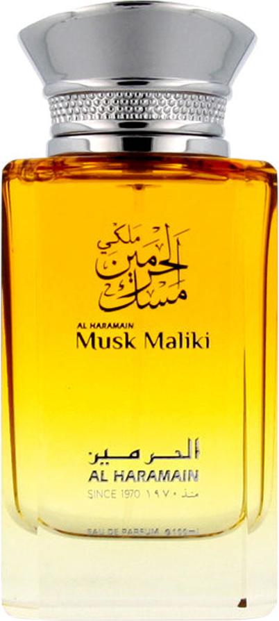 Flacon wody perfumowanej Al Haramain Musk Maliki 100ml - unisex orientalne perfumy kwiatowo-drzewno-piżmowe z jaśminem i różą