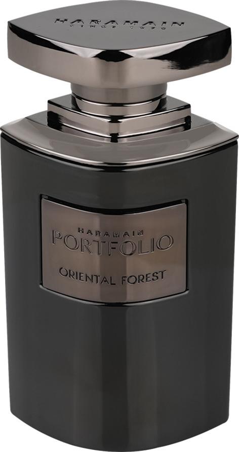 Flacon wody perfumowanej Al Haramain Portfolio Oriental Forest 75ml - eleganckie opakowanie orientalnych perfum unisex na białym tle