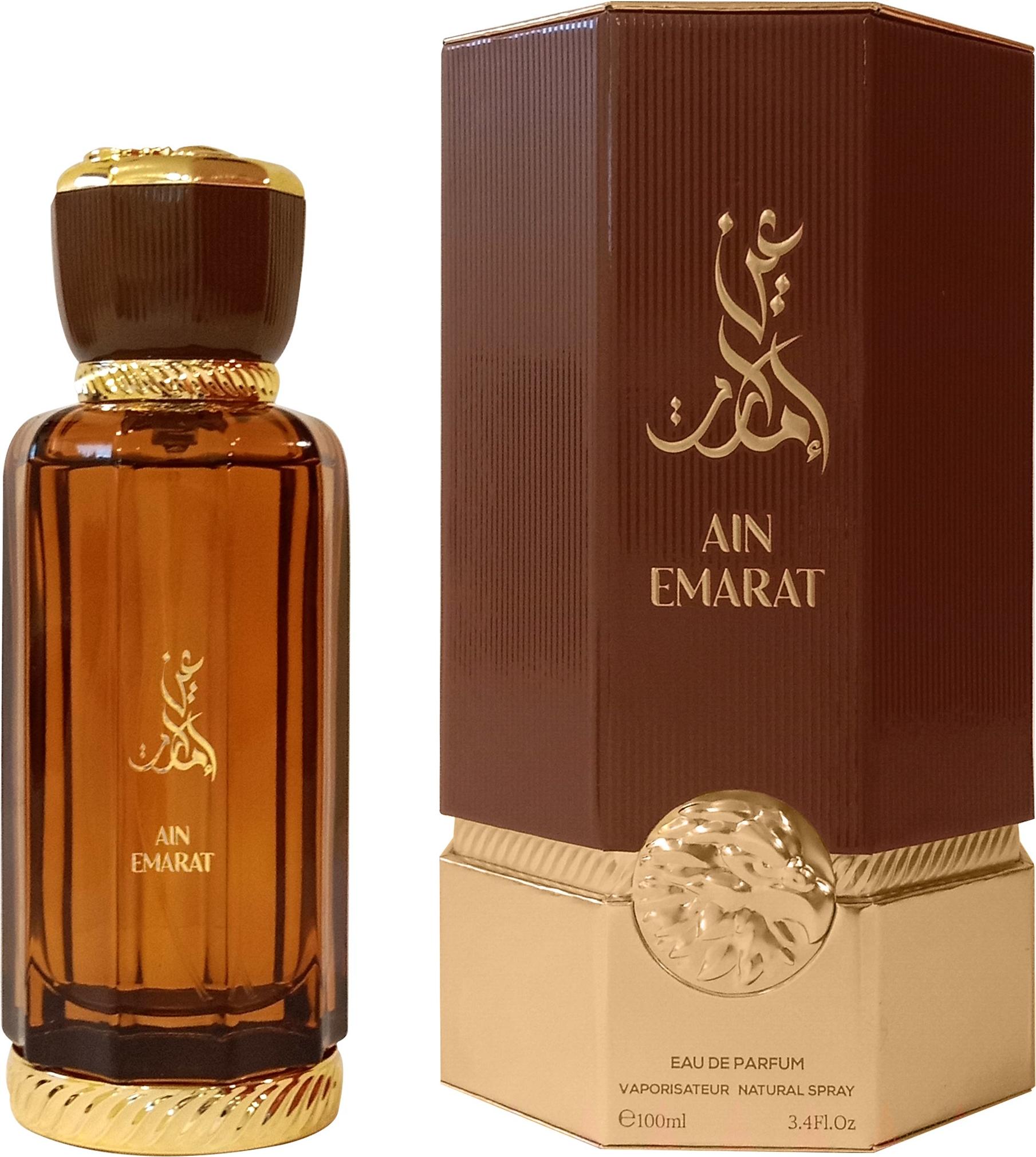Flacon wody perfumowanej Al Wataniah Ain Emarat 100ml - orientalno-drzewny zapach unisex z kardamonem, wanilią i drewnem sandałowym