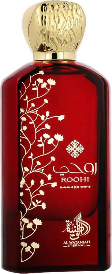 Flacon wody perfumowanej Al Wataniah Roohi 85ml - orientalno-przyprawowe perfumy unisex z szafranem i różą w eleganckim opakowaniu