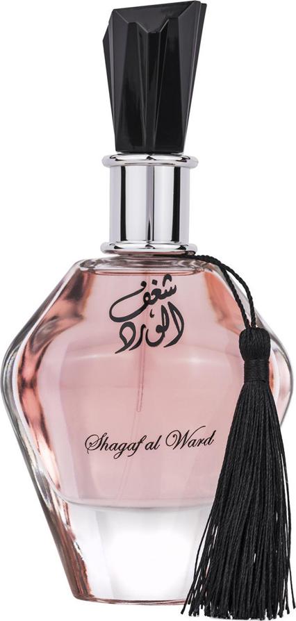 Al Wataniah Shagaf Al Ward woda perfumowana 100ml w eleganckiej różowej butelce - orientalny zapach kwiatowy dla kobiet z różą i jaśminem