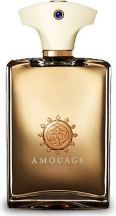 Flacon perfum Amouage Dia Man woda perfumowana 100ml dla mężczyzn w eleganckim opakowaniu luksusowej marki z Omanu na białym tle