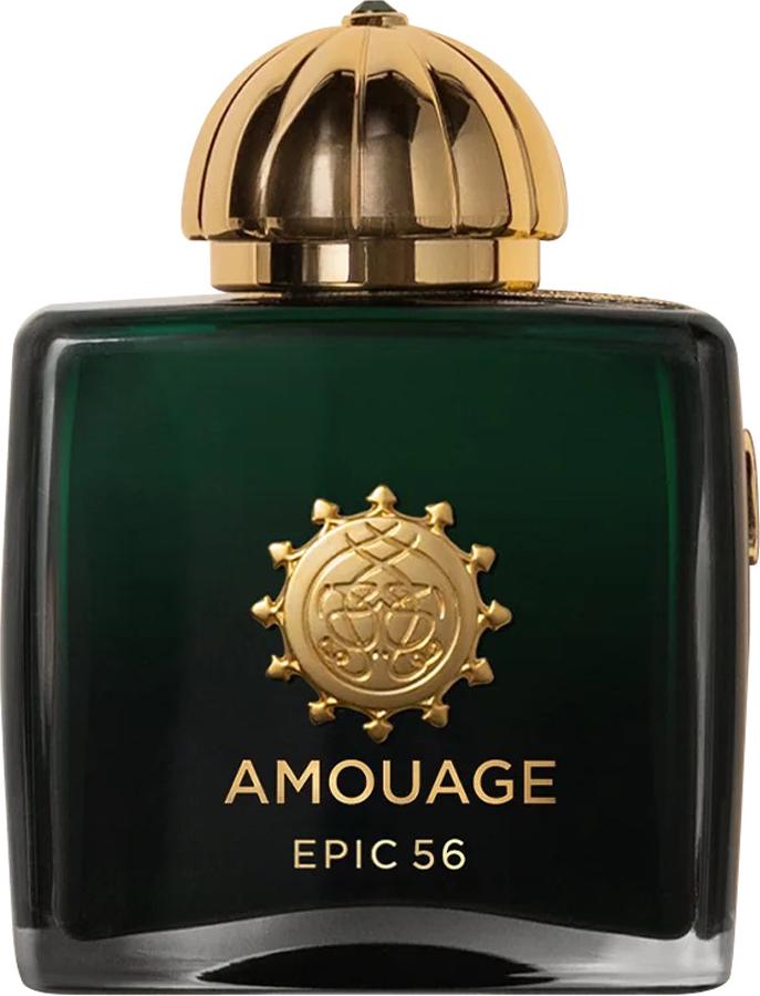 Flacon perfum Amouage Epic 56 Woman extrait de parfum 100ml na białym tle, orientalny zapach dla kobiet z wysoką koncentracją olejków