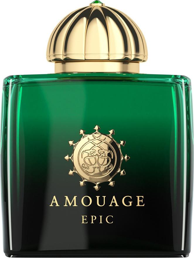Flacon perfum Amouage Epic Woman woda perfumowana 100ml w eleganckim opakowaniu luksusowej marki na białym tle do sprzedaży online