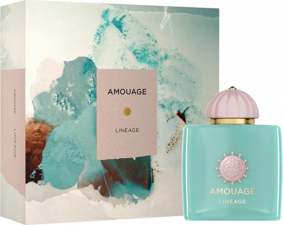 Flacon perfum Amouage Odyssey Lineage woda perfumowana 100ml na białym tle - luksusowy zapach z nutami kadzidła i mineralnymi akordami