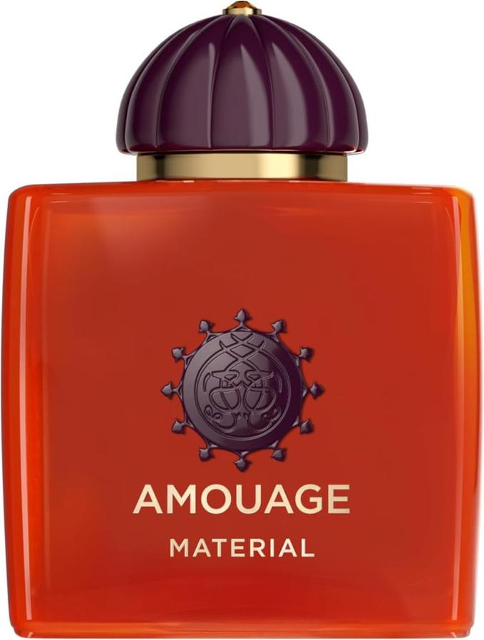 Amouage Material woda perfumowana 100ml w eleganckim pomarańczowym flakonie - luksusowe perfumy unisex o orientalnej kompozycji z wanilią