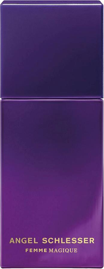 Flakon Angel Schlesser Femme Magique woda perfumowana 100ml na białym tle, eleganckie perfumy damskie w stylowym opakowaniu marki Angel Schlesser