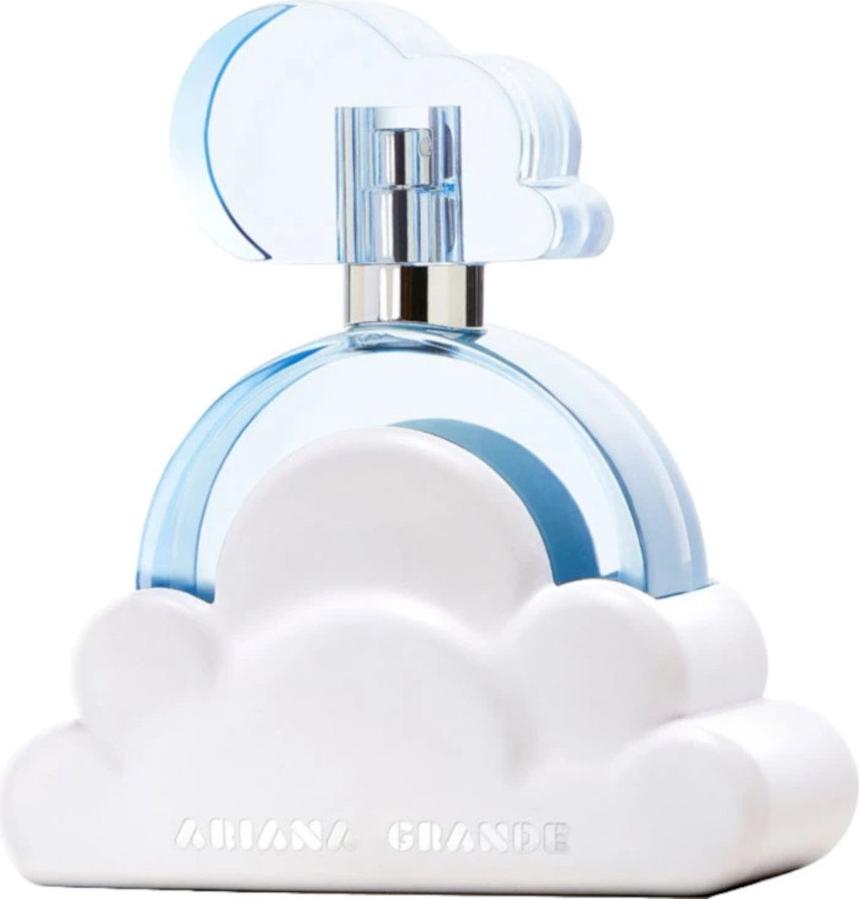Flacon perfum Ariana Grande Cloud woda perfumowana 100ml w przepięknym opakowaniu przypominającym kawałek nieba z logo marki