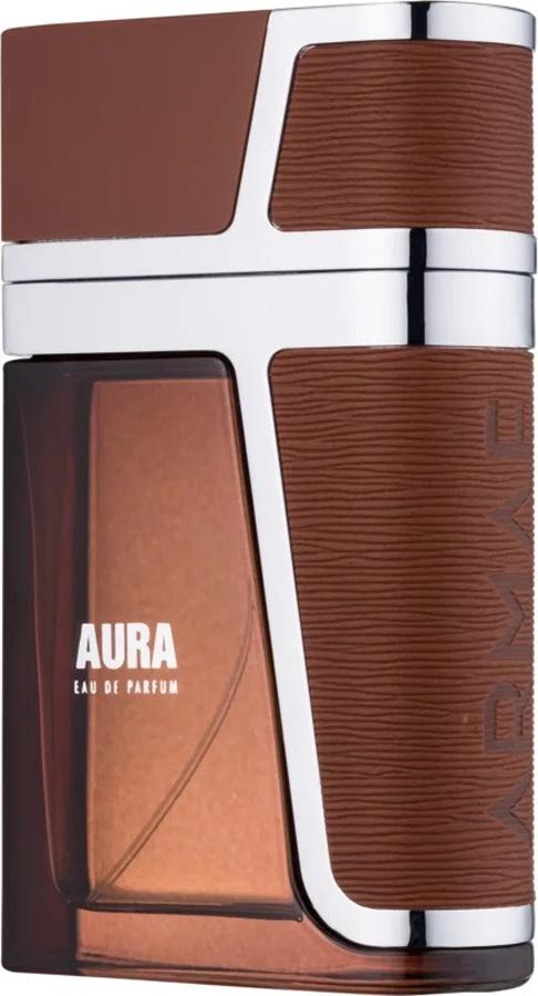 Flacon wody perfumowanej Armaf Aura 100 ml dla mężczyzn z eleganckim opakowaniem marki Armaf na białym tle produktowym sklepu