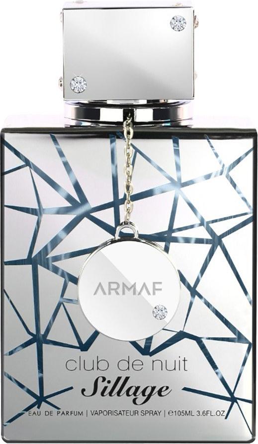 Flacon wody perfumowanej Armaf Club de Nuit Sillage 105ml z eleganckim opakowaniem marki Armaf na białym tle