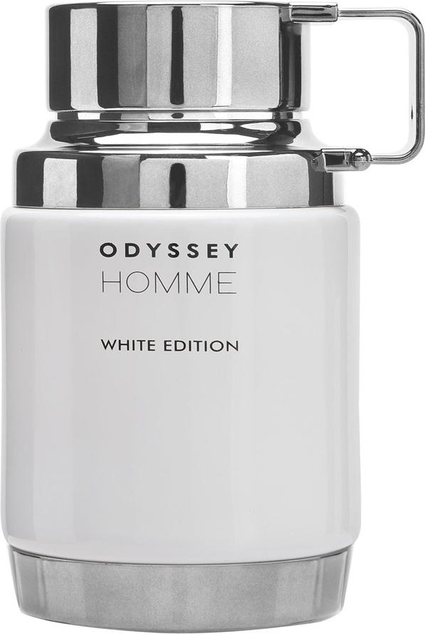 Flacon wody perfumowanej Armaf Odyssey Homme White Edition 100ml dla mężczyzn w eleganckiej butelce z białym opakowaniem marki Armaf