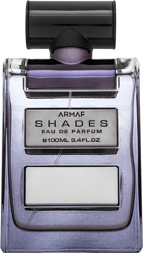 Flacon wody perfumowanej Armaf Shades dla mężczyzn 100ml w eleganckiej butelce z logo marki Armaf na białym tle