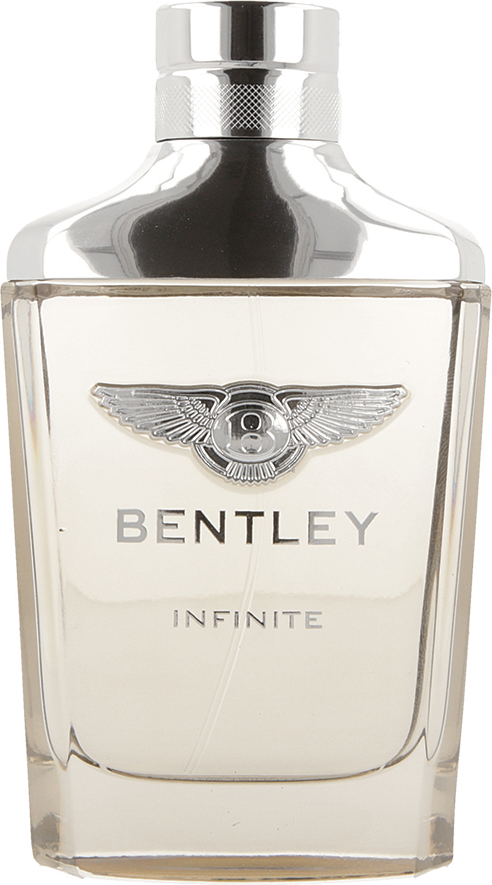 Flacon perfum Bentley Infinite woda toaletowa 100ml dla mężczyzn w eleganckim opakowaniu z logo marki Bentley na białym tle