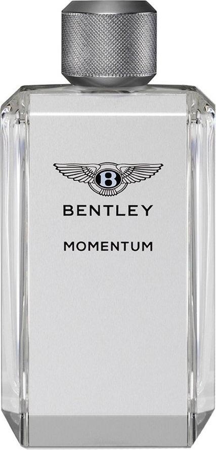 Bentley Momentum woda toaletowa męska 100ml - elegancki flacon perfum marki Bentley na białym tle z luksusowym opakowaniem