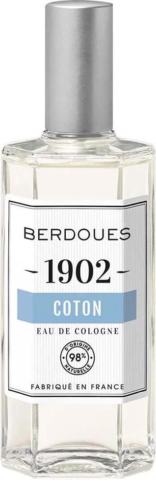 Flacon wody kolońskiej Berdoues 1902 Coton 125ml - francuskie perfumy z naturalnych składników w eleganckiej butelce marki Berdoues