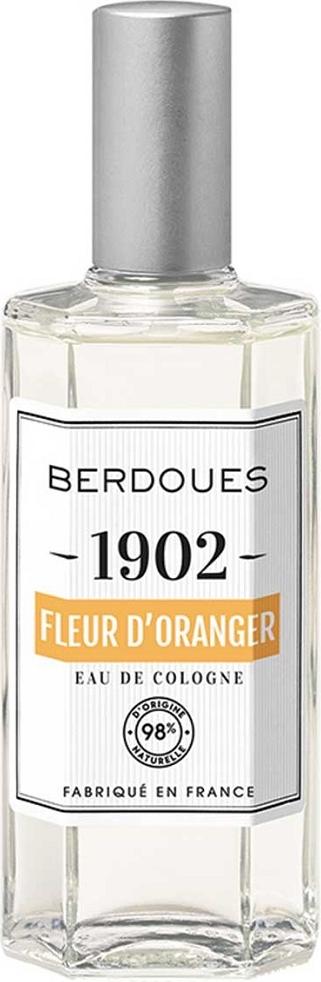 Flacon wody kolońskiej Berdoues 1902 Fleur d'Oranger 125ml - eleganckie opakowanie perfum z cytrusowym zapachem neroli i kwiatu pomarańczy
