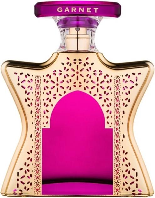 Flacon perfum Bond No. 9 Dubai Garnet woda perfumowana damska 100ml z eleganckim opakowaniem na białym tle - luksusowe perfumy orientalne