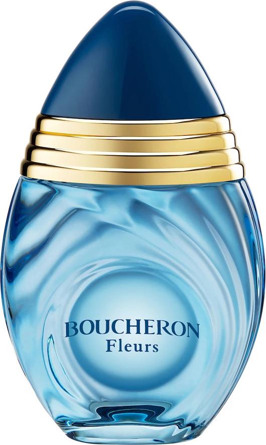 Flacon wody perfumowanej Boucheron Fleurs 100ml na białym tle - luksusowe perfumy damskie o orientalno-kwiatowym zapachu marki Boucheron
