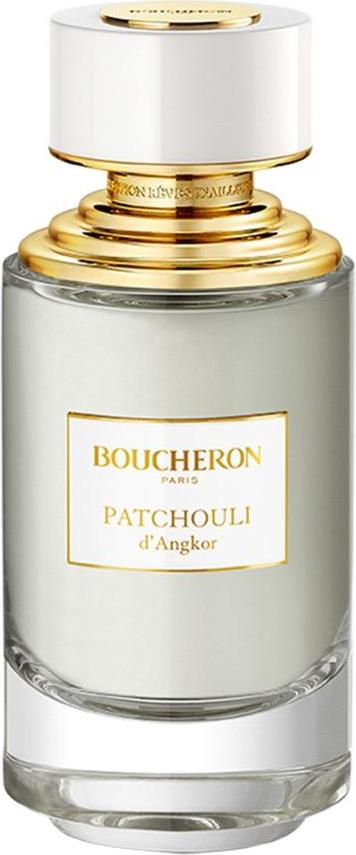 Flacon perfum Boucheron Patchouli d'Angkor woda perfumowana unisex 125ml z eleganckim opakowaniem na białym tle - orientalne perfumy