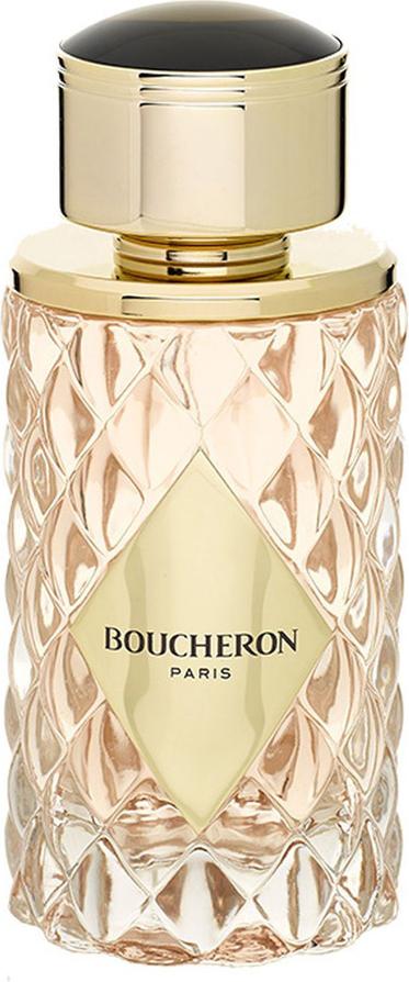 Flacon perfum Boucheron Place Vendome woda perfumowana 100ml dla kobiet na białym tle z eleganckim opakowaniem marki Boucheron