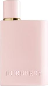 Elegancki flakon Burberry Her Elixir woda perfumowana 50ml na białym tle - intensywny zapach gourmand dla kobiet z nutami jagód i wanilii