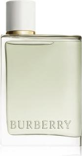 Flacon perfum Burberry Her woda toaletowa 50ml na białym tle - eleganckie opakowanie z logo marki Burberry w charakterystycznym stylu