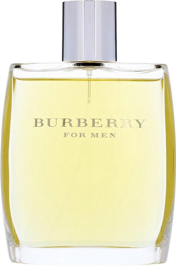 Flacon wody toaletowej Burberry for Men 2018 100ml na białym tle - eleganckie perfumy męskie marki Burberry w klasycznym opakowaniu