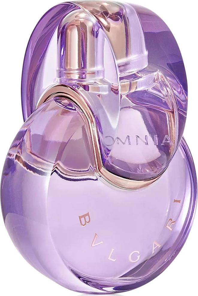 Flakon BVLGARI Omnia Amethyste woda toaletowa 30ml dla kobiet w eleganckim opakowaniu na białym tle z logo marki Bulgari
