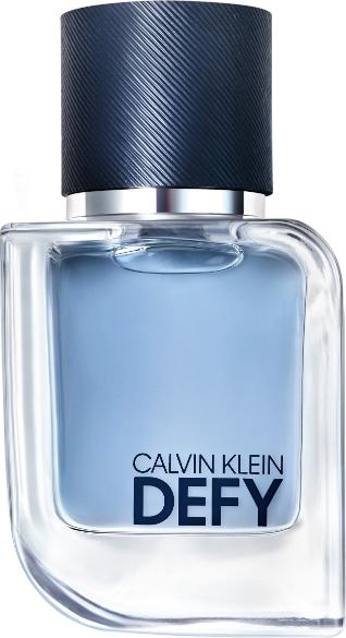 Flacon wody toaletowej Calvin Klein Defy 50ml w eleganckim opakowaniu - męskie perfumy drzewno-aromatyczne marki Calvin Klein