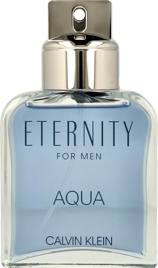 Flacon Calvin Klein Eternity for Men Aqua woda toaletowa 100ml w eleganckim opakowaniu na białym tle - świeży zapach męski