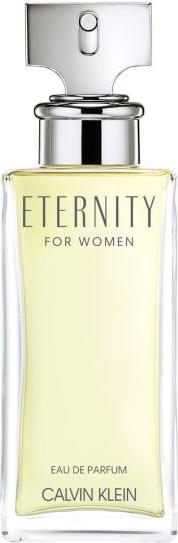Flacon wody perfumowanej Calvin Klein Eternity for Women 50ml w eleganckim opakowaniu z charakterystycznym logo marki Calvin Klein