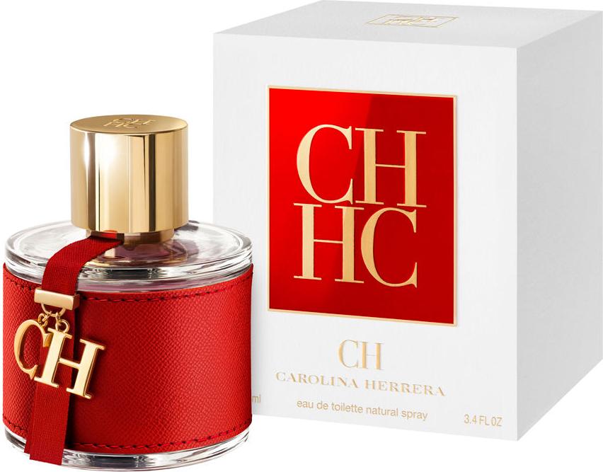 Flakon perfum Carolina Herrera CH woda toaletowa 100ml w eleganckim czerwonym opakowaniu - luksusowe perfumy damskie orientalno-kwiatowe