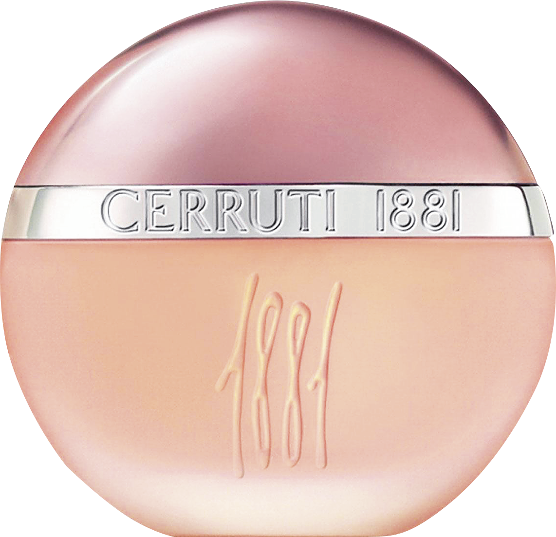 Flacon wody toaletowej Cerruti 1881 100ml dla kobiet na białym tle, eleganckie opakowanie perfum marki Cerruti z klasycznym designem